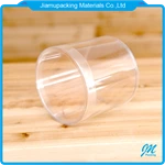 Clear custom plastic cylinder container custom clothing round packaging box