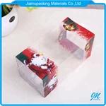 Christmas Gift Folding Box Packaging with Lid Custom Clear Small Plastic Gift & Craft Recyclable Accept