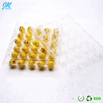 Quail Egg Tray Packaging Carton Box High Quality Clear Plastic with 30 Holes Blister Egg Storage Egg Packaing PET Custom Brand