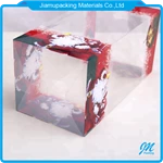 Christmas Gift Folding Box Packaging with Lid Custom Clear Small Plastic Gift & Craft Recyclable Accept