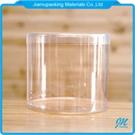 Clear custom plastic cylinder container custom clothing round packaging box