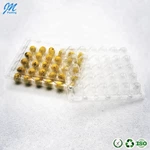 Quail Egg Tray Packaging Carton Box High Quality Clear Plastic with 30 Holes Blister Egg Storage Egg Packaing PET Custom Brand