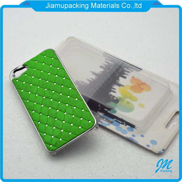 Wholesale plastic cell phone case packaging box with insert card