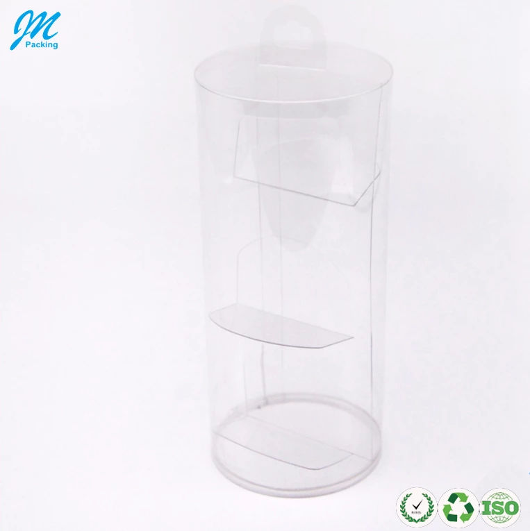 3 compartment round transparent Plastic tool case storage box