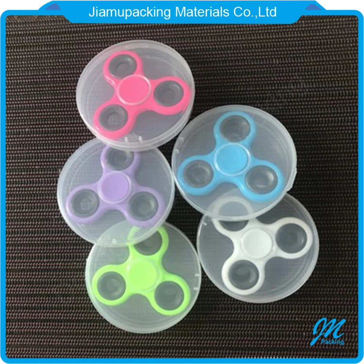 Transparent plastic tube for fidget spinner/plastic tube for toy packaging