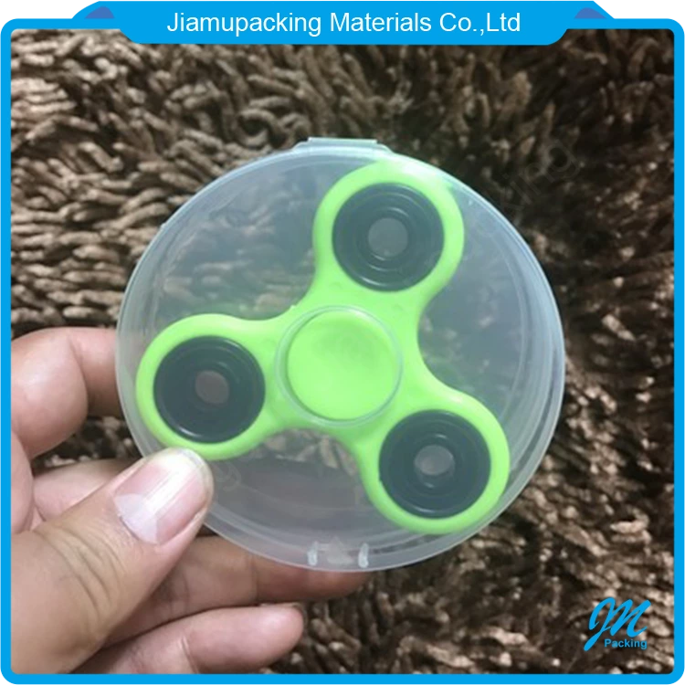 Transparent plastic tube for fidget spinner/plastic tube for toy packaging