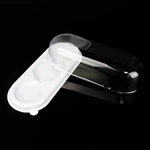 PET plastic transparent 3 compartments cake boxes cake container cake packaging