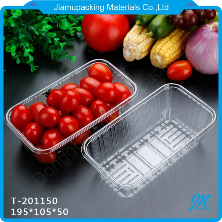 Clear Supermarket Display Plastic Fruit and Vegetable Disposable Takeaway Plastic Food Packaging Container 1 buyer