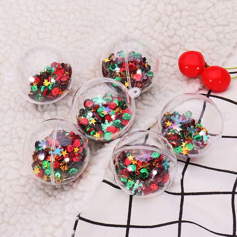 Clear Polystyrene Christmas Party Home Decoration Hanging Ball Baubles