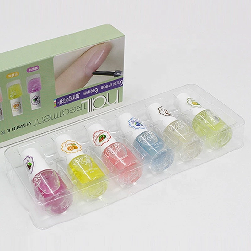 Plastic nail polish packaging tray