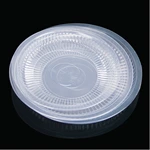 Disposable microwave usable transparent clear round plastic PP meal tray packaging for food , fruit , cake microave