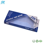 Advanced transparent PVC plastic folding box for shoe insole packaging