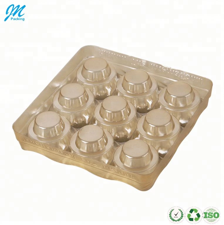 Golden Plastic Chocolate Blister Insert Tray