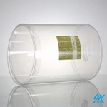 Custom clear printing tubes plastic round box for clothing packaging