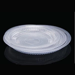 Disposable microwave usable transparent clear round plastic PP meal tray packaging for food , fruit , cake microave