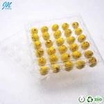 High Quality Clear Plastic Quail Egg Tray Packaging Carton Box with 30 Holes