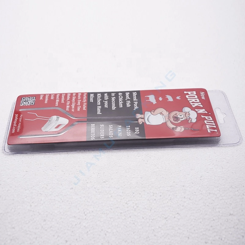 Custom Packaging Plastic Blister for Stainless Steel Tool with Card