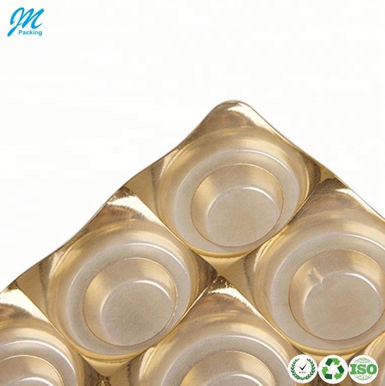 Golden Plastic Chocolate Blister Insert Tray