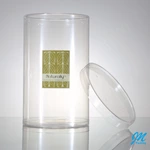 Custom clear printing tubes plastic round box for clothing packaging