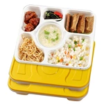 6 compartment plastic takeaway food packaging containers plastic lunch box