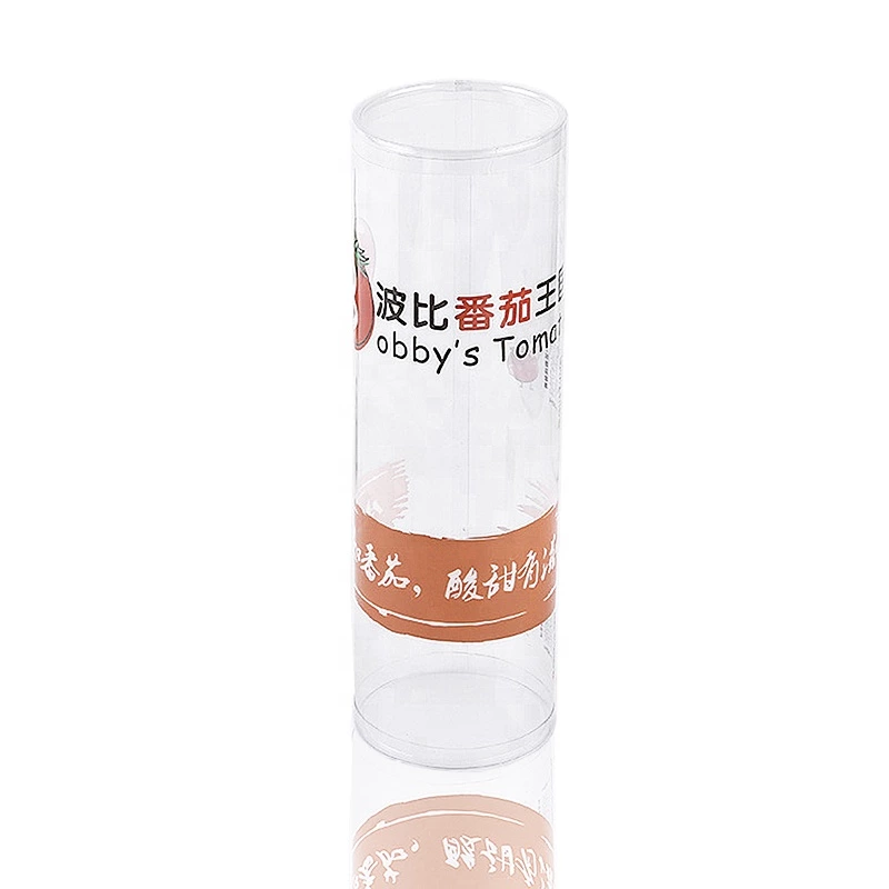 Clear Plastic Tube Packaging for Tomato/Apple/Kiwi Fruit