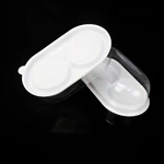 disposable transparent and white plastic round cake boxes dessert box in bulk