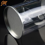 Wholesale waterproof clear plastic cylinder with menta llids and handle