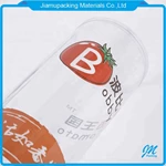 Clear Plastic Tube Packaging for Tomato/Apple/Kiwi Fruit