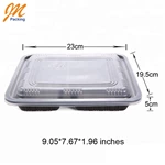 Disposable Plastic Microwave Food Container Compartment Lunch Box 1 buyer