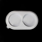 disposable transparent and white plastic round cake boxes dessert box in bulk