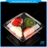 Clear 4 Compartment Deli Lid Snack Fruit Container