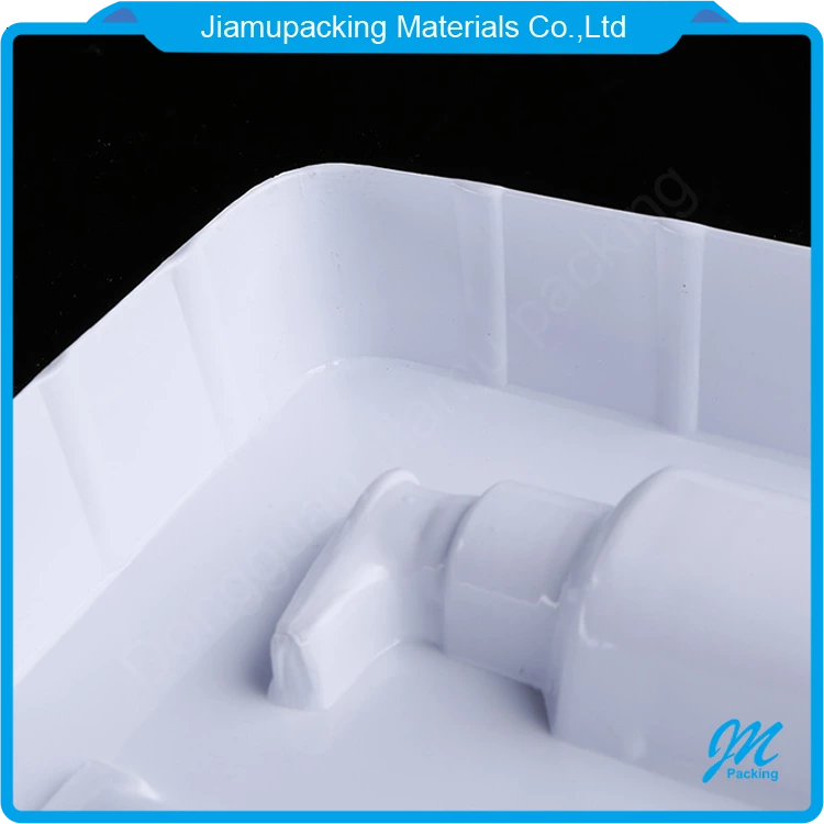 Plastic cosmetic insert packaging tray high quality blister inside packaging box