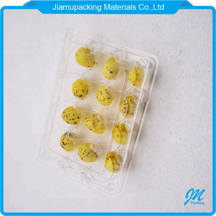 Wholesale plastic quail egg tray egg packaging cartons for 12 holes