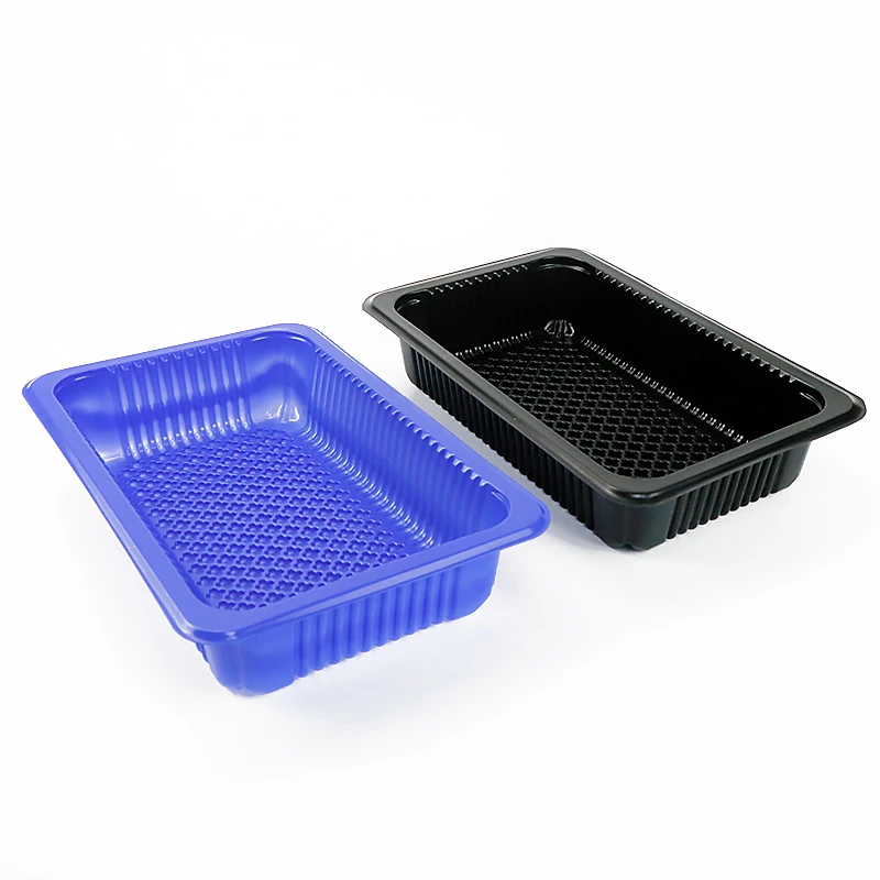 Wholesale vacuum thermoformed PP food tray for meat packing container , plastic disposable PP trays packaging for food