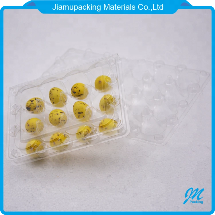 Wholesale plastic quail egg tray egg packaging cartons for 12 holes