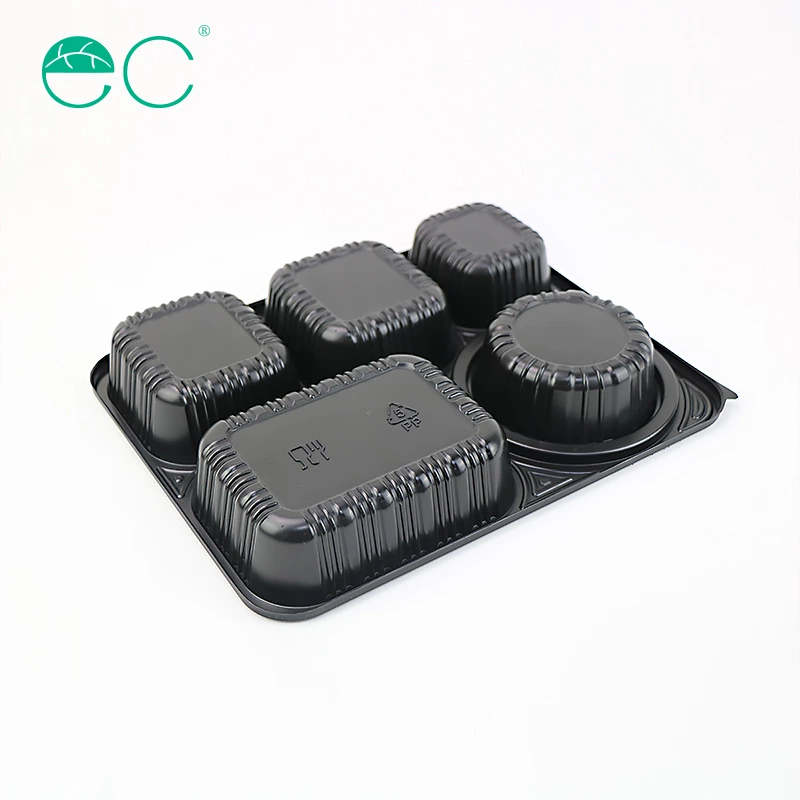 Plastic Disposable 5 compartment Meal tray