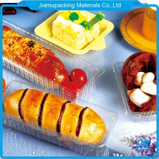 Wholesale disposable square clear plastic fruit salad container with lid