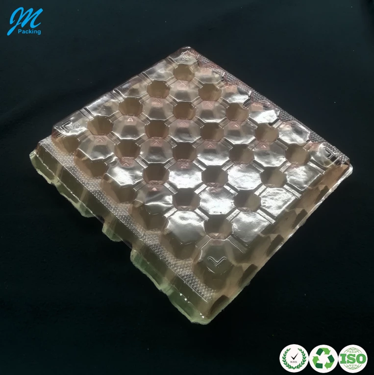 PET/ PVC/PP Plastic Pulp Egg Cartons Cover Blister Tray