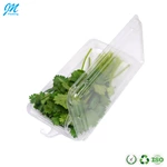 Clear Custom Logo/Size/Shape Accept Anti Fog Plastic Fresh Herbs Clamshell Blister Packaging