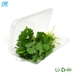 Clear Custom Logo/Size/Shape Accept Anti Fog Plastic Fresh Herbs Clamshell Blister Packaging