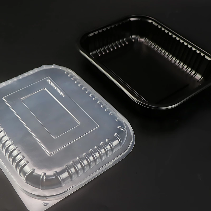 Customize Design Food Take Away Container, Plastic Disposable PP Food Container with Lid