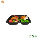 PET Disposable Plastic Take Away Lunch Box Container Food Container with Lid