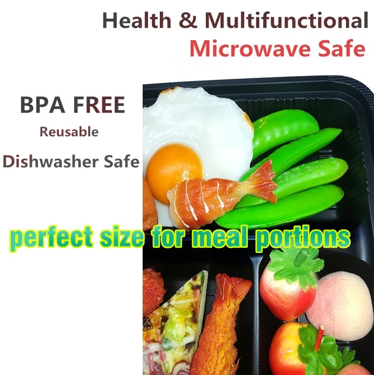 PET Disposable Plastic Take Away Lunch Box Container Food Container with Lid