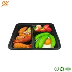 PET Disposable Plastic Take Away Lunch Box Container Food Container with Lid