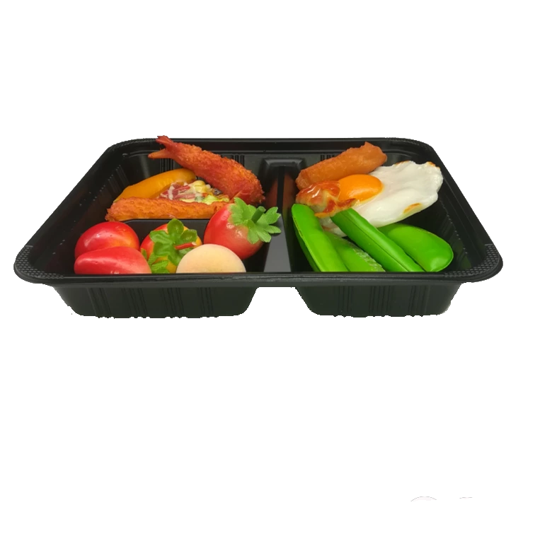 PET Disposable Plastic Take Away Lunch Box Container Food Container with Lid