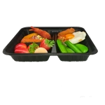 PET Disposable Plastic Take Away Lunch Box Container Food Container with Lid