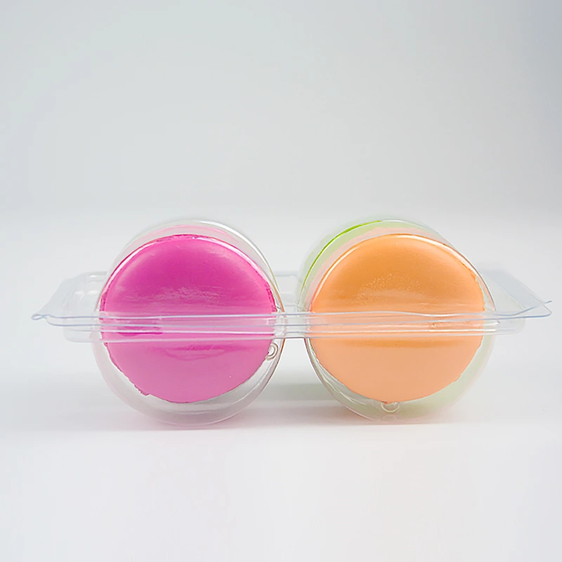 4-Pack Clamshell Macaron Containers