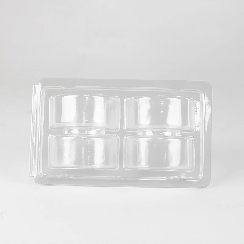 4-Pack Clamshell Macaron Containers