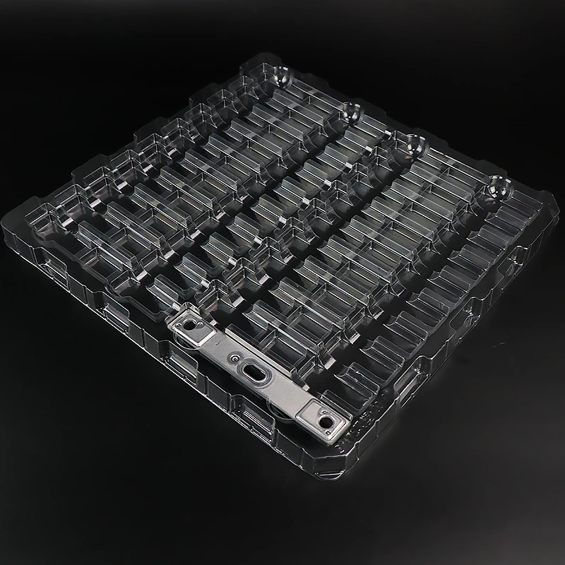 Customized clear plastic tray for hardware packaging