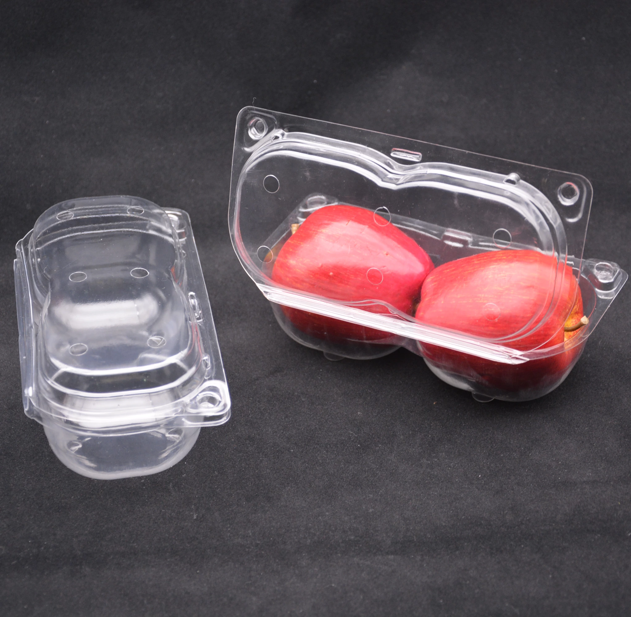 2 CT Apple Or Tamato Clamshell  Packaging Container